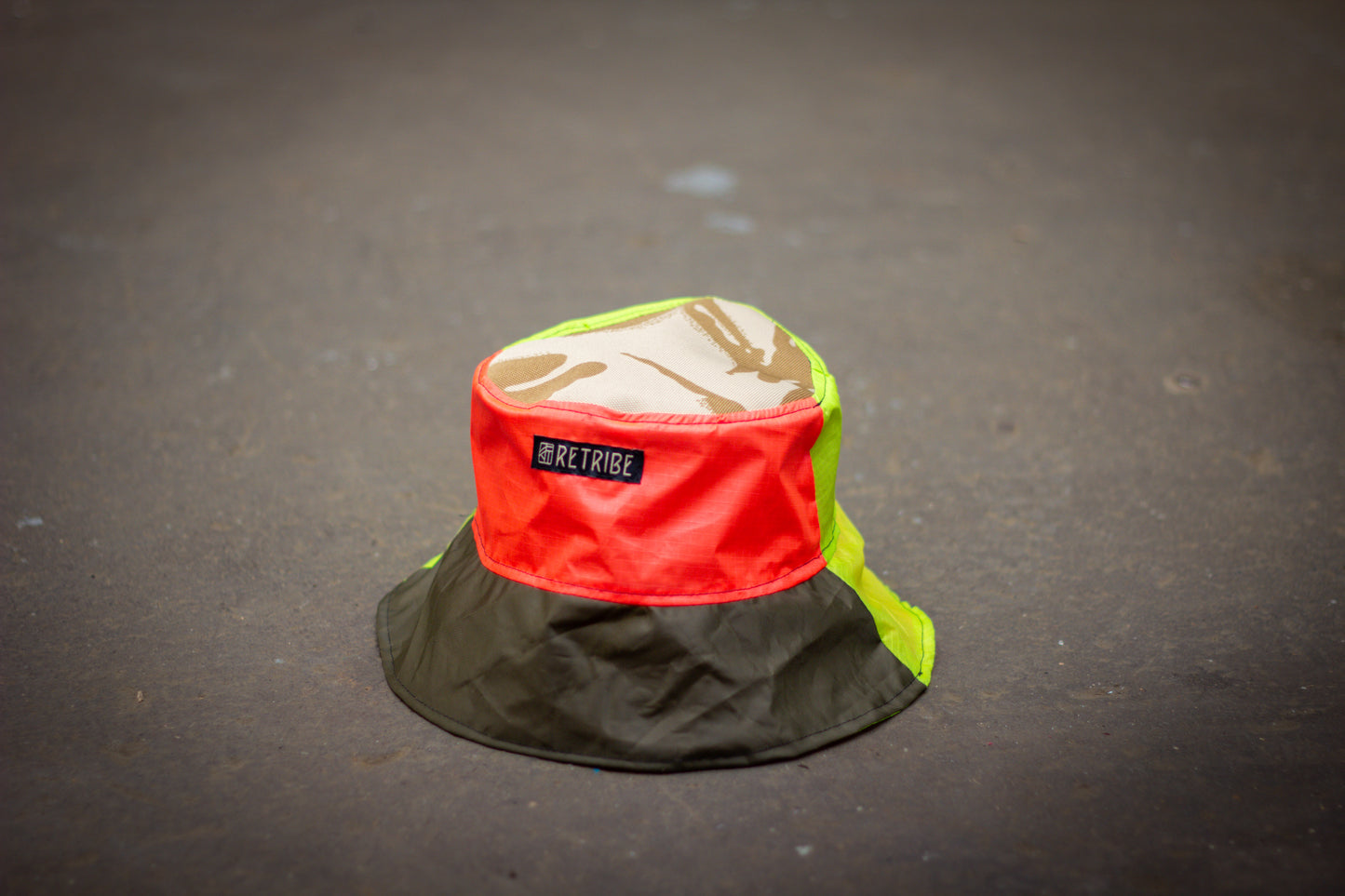 Circular Bucket Hat - Neon Trash